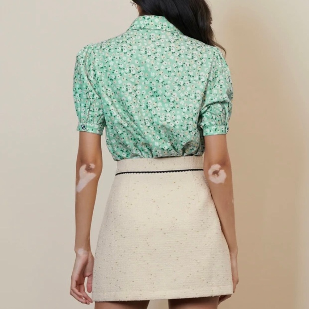 Sister Jane Rival Floral Ruffle Blouse M NWT - Picture 6 of 16